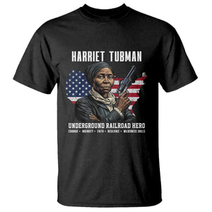Harriet Tubman Patriotic T Shirt Female Empowerment History Gift