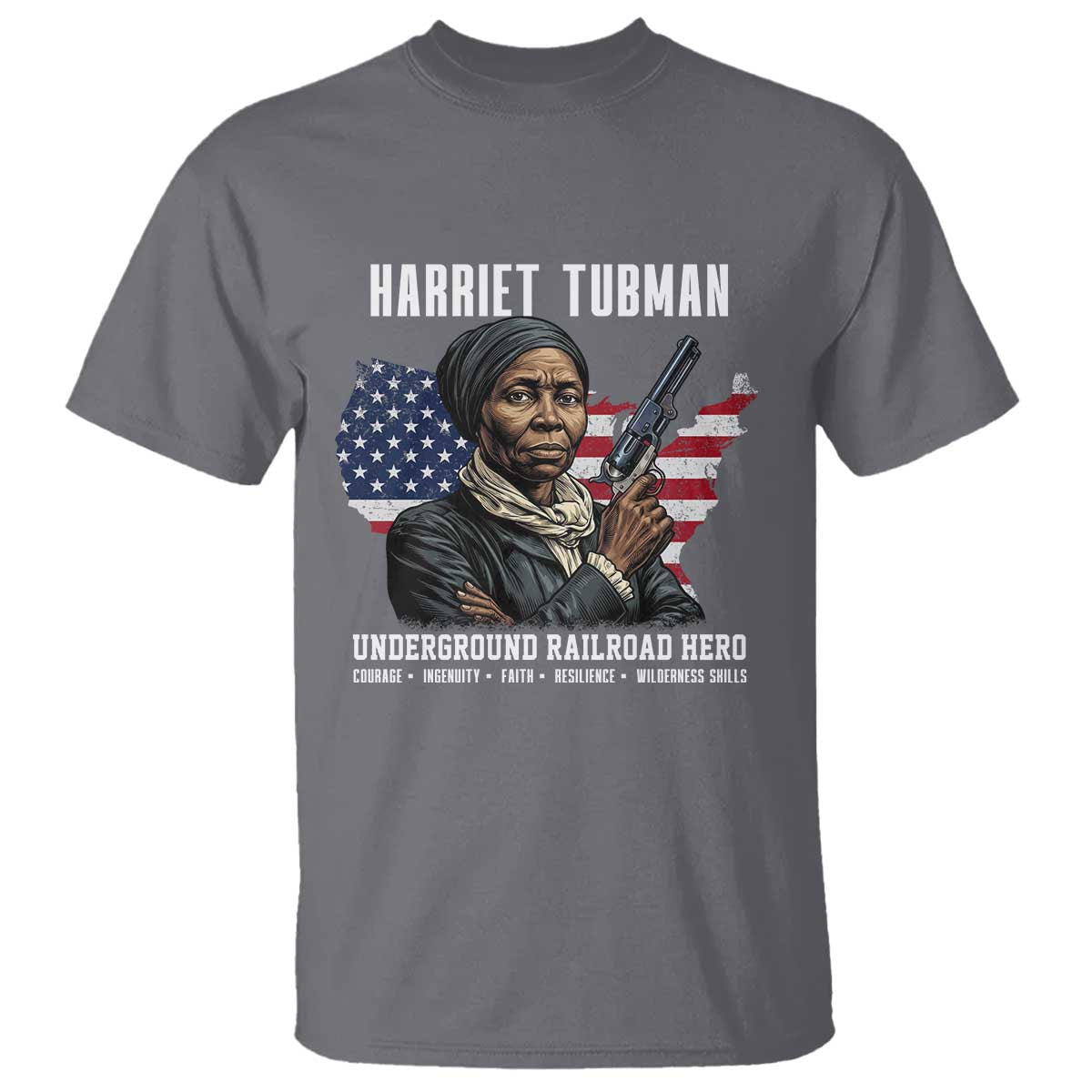 Harriet Tubman Patriotic T Shirt Female Empowerment History Gift