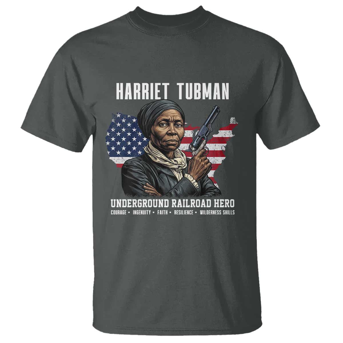 Harriet Tubman Patriotic T Shirt Female Empowerment History Gift
