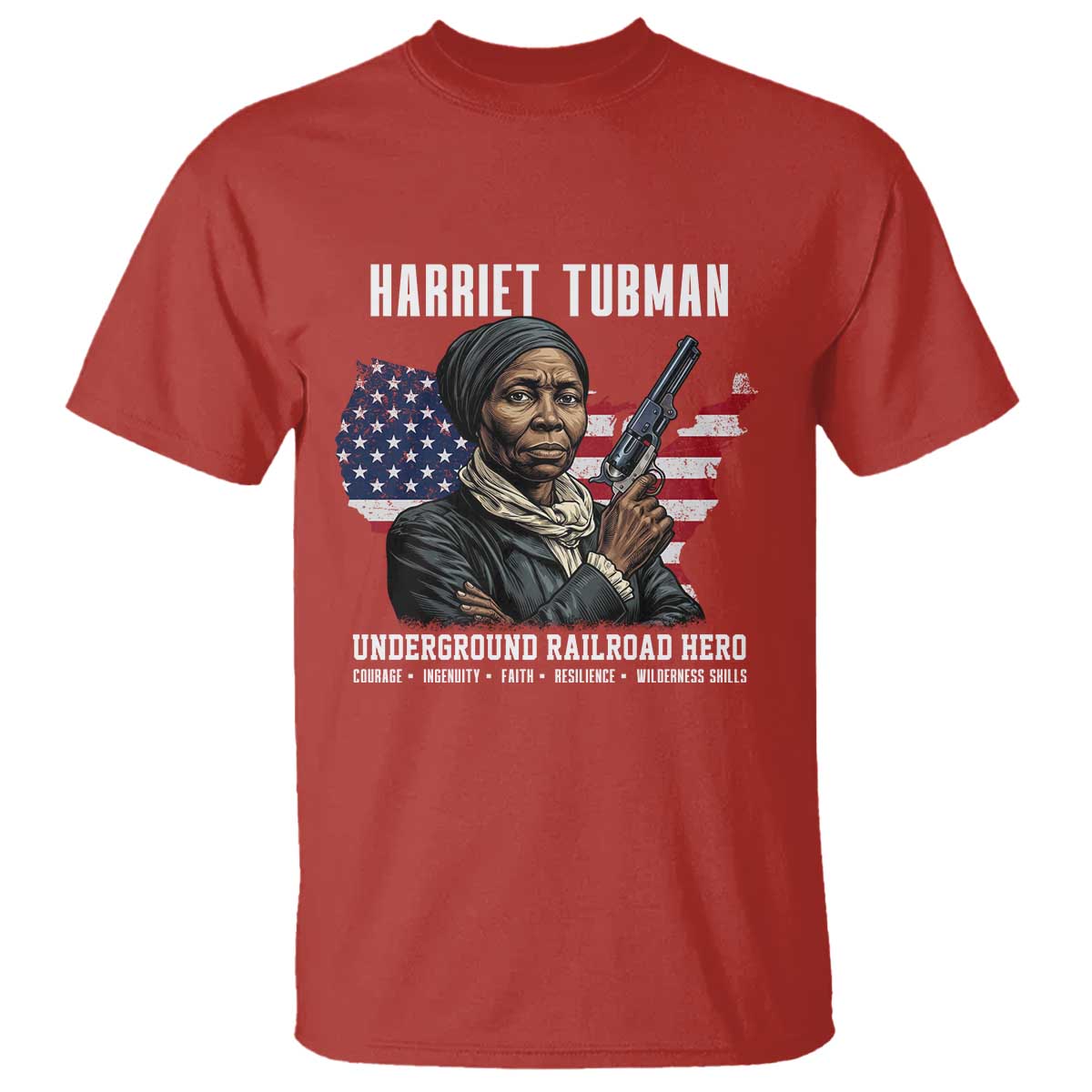 Harriet Tubman Patriotic T Shirt Female Empowerment History Gift