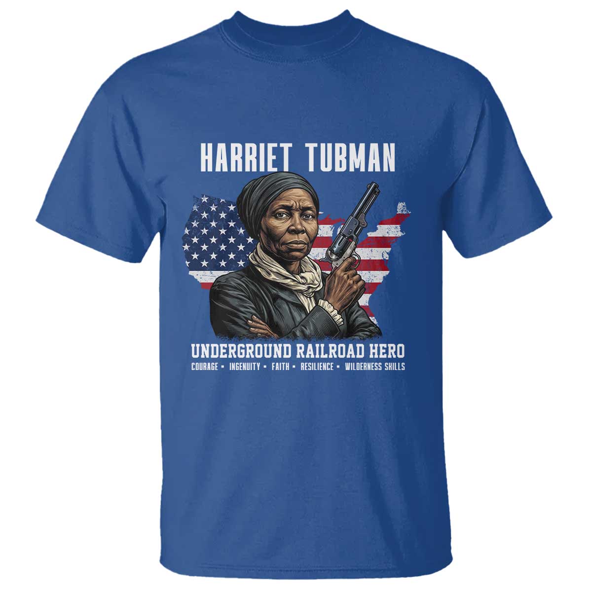 Harriet Tubman Patriotic T Shirt Female Empowerment History Gift