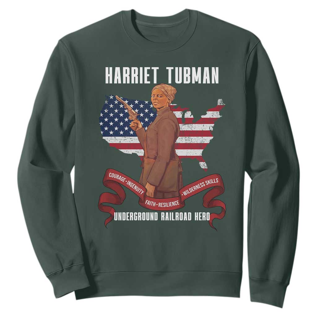 Harriet Tubman Patriotic Sweatshirt Strong Black Women Pride