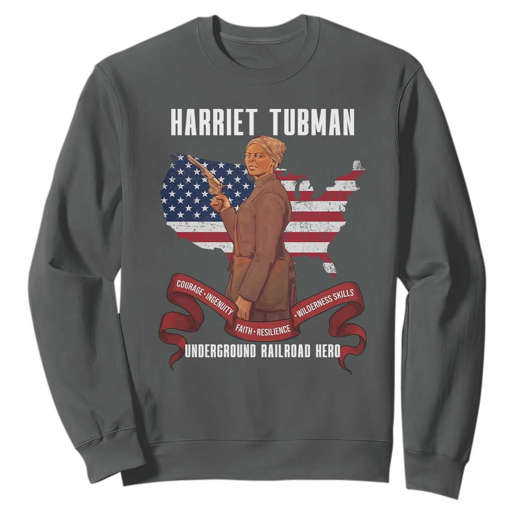 Harriet Tubman Patriotic Sweatshirt Strong Black Women Pride