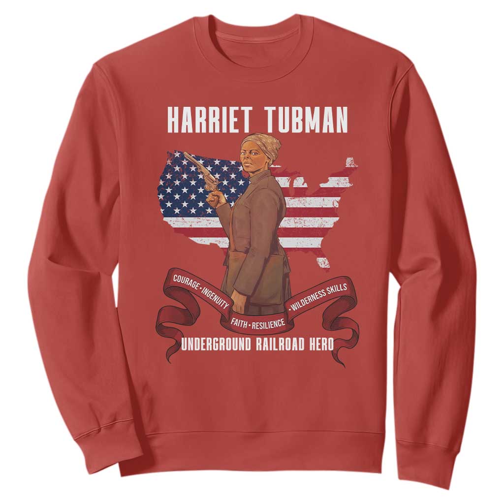 Harriet Tubman Patriotic Sweatshirt Strong Black Women Pride