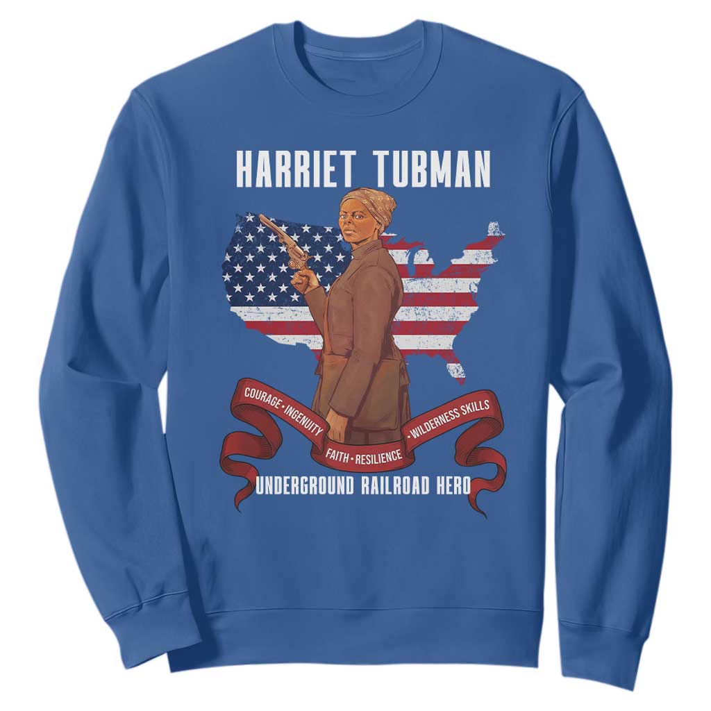 Harriet Tubman Patriotic Sweatshirt Strong Black Women Pride