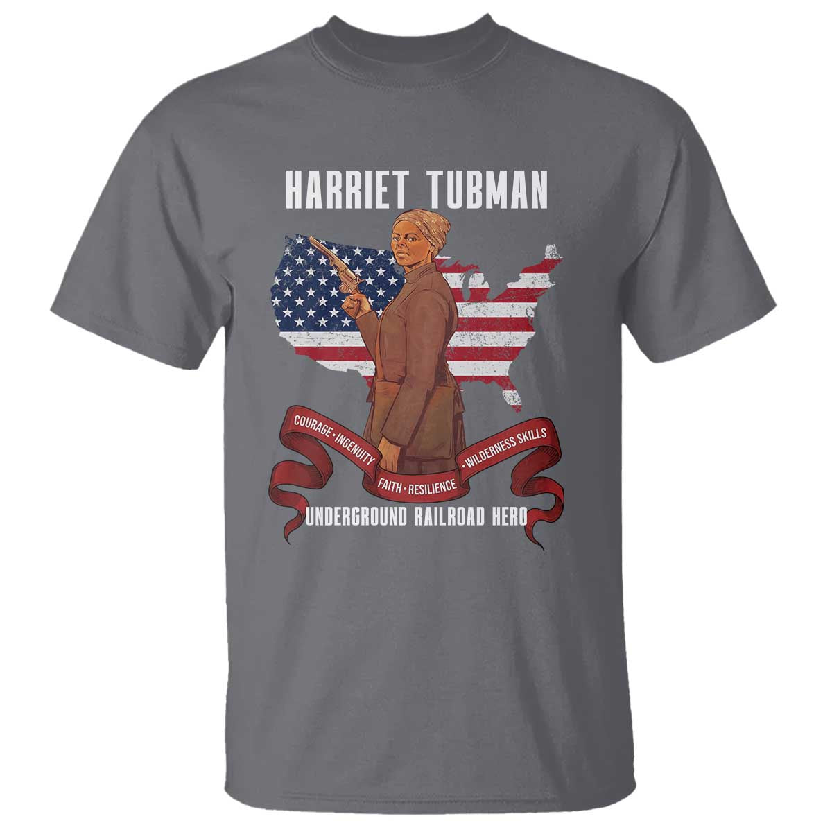 Harriet Tubman Patriotic T Shirt Strong Black Women Pride