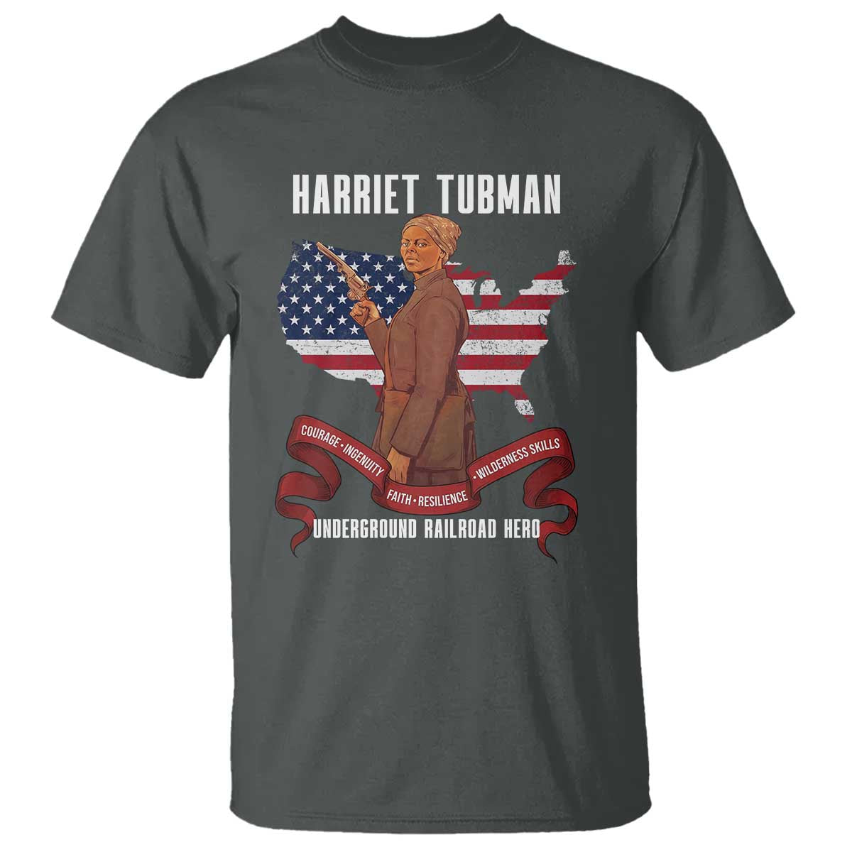Harriet Tubman Patriotic T Shirt Strong Black Women Pride