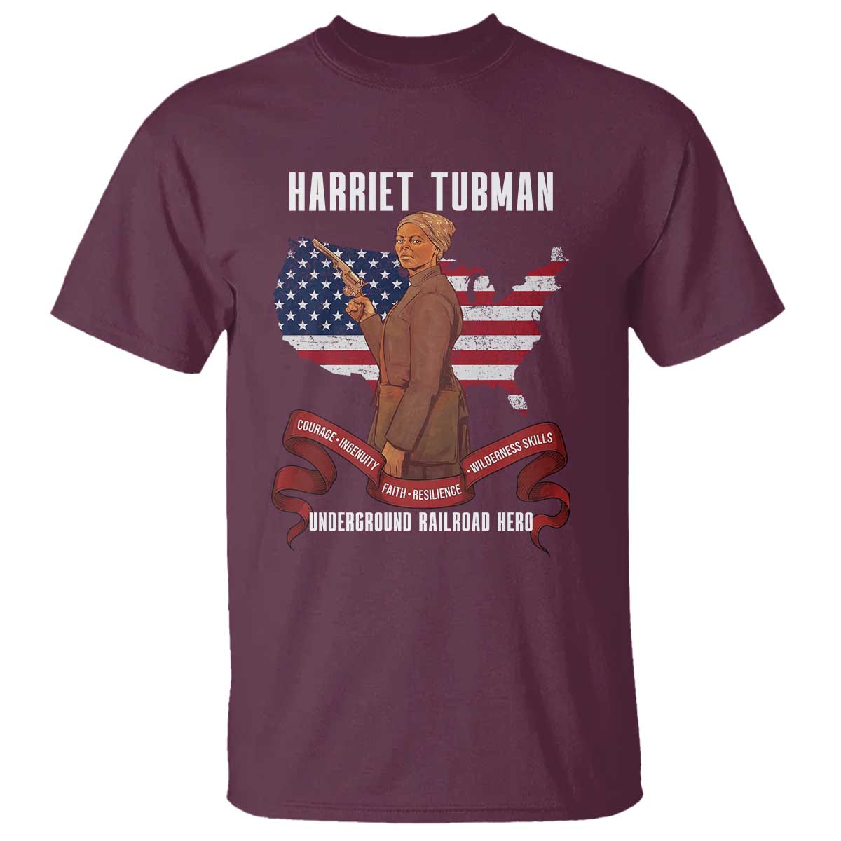 Harriet Tubman Patriotic T Shirt Strong Black Women Pride