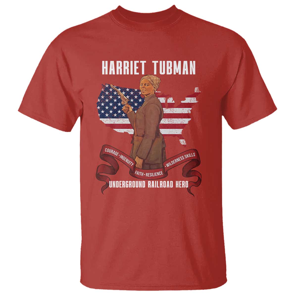 Harriet Tubman Patriotic T Shirt Strong Black Women Pride