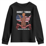 Harriet Tubman Patriotic Youth Sweatshirt Strong Black Women Pride