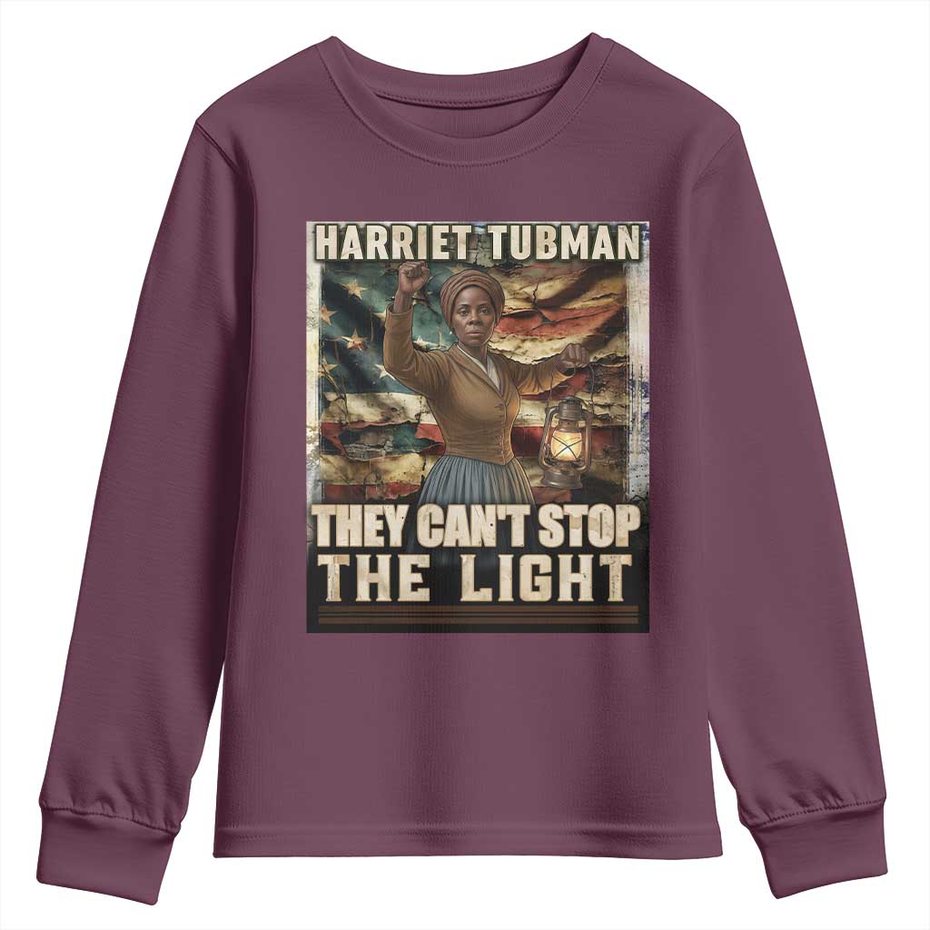 Harriet Tubman Youth Sweatshirt Thay Can Not Stop The Light