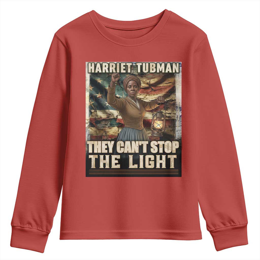 Harriet Tubman Youth Sweatshirt Thay Can Not Stop The Light
