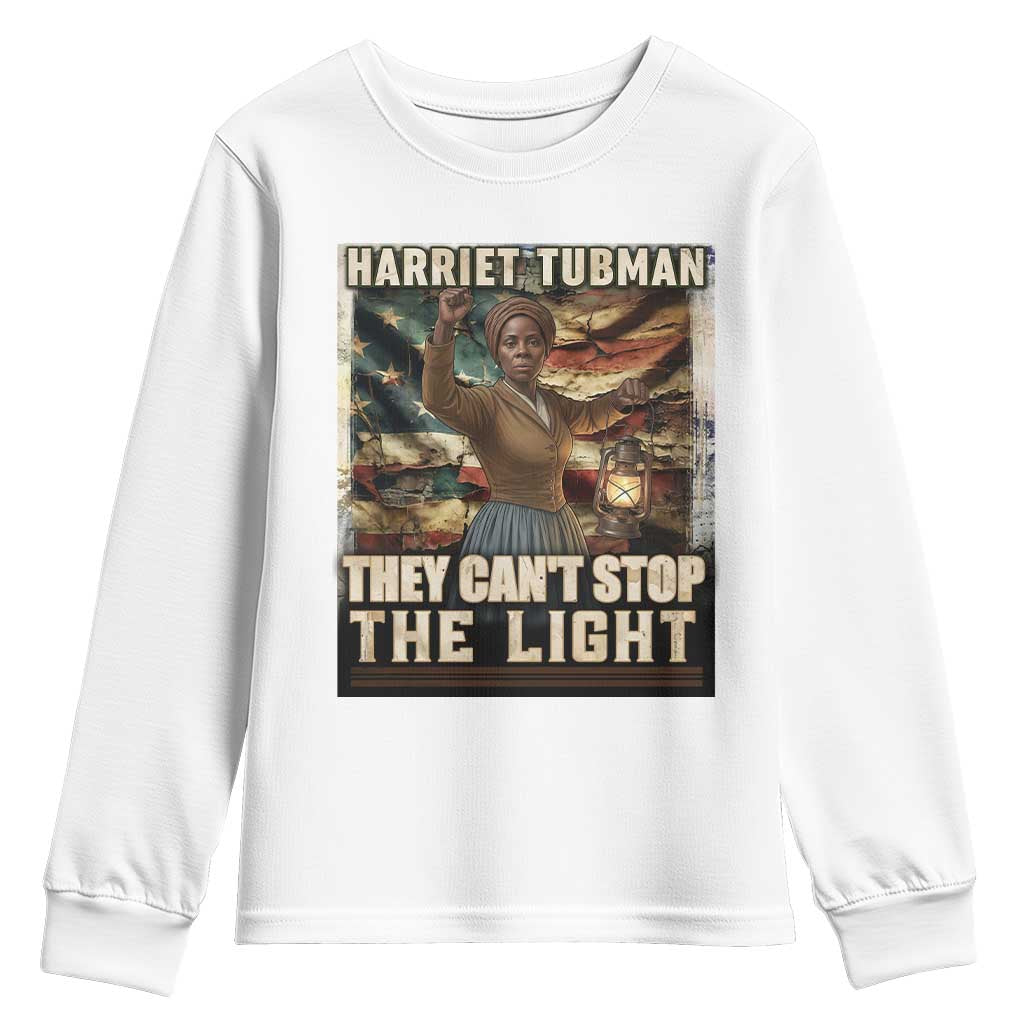 Harriet Tubman Youth Sweatshirt Thay Can Not Stop The Light