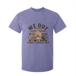 Harriet Tubman We Out 1849 T Shirt For Kid Vintage Sunset Black American Hero
