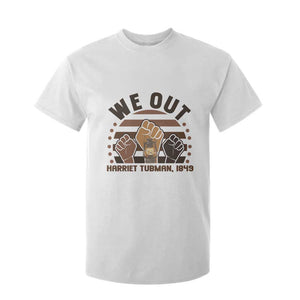 Harriet Tubman We Out 1849 T Shirt For Kid Vintage Sunset Black American Hero