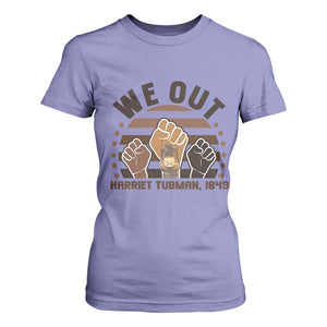 Harriet Tubman We Out 1849 T Shirt For Women Vintage Sunset Black American Hero