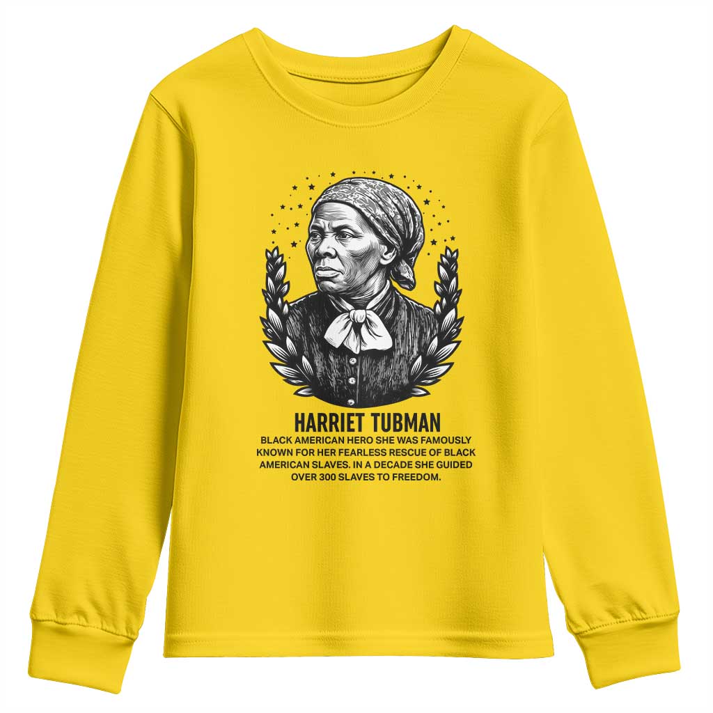 American Hero Harriet Tubman Youth Sweatshirt Black History Leader Gift