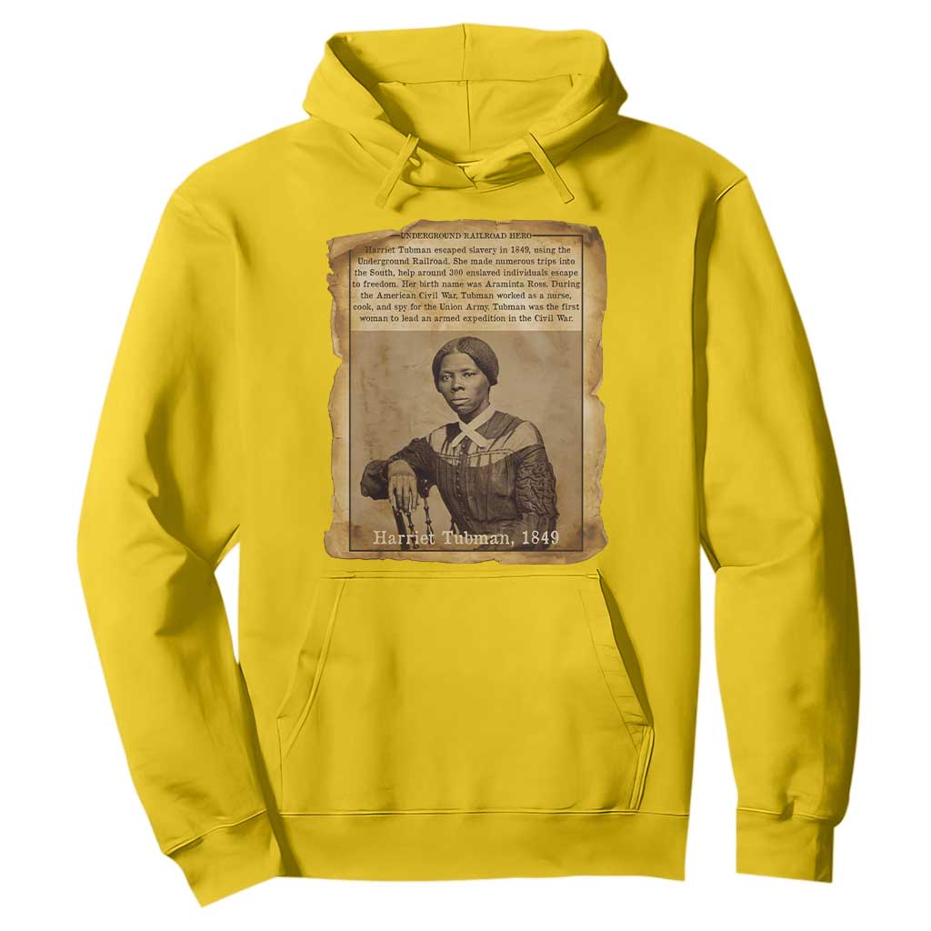 Harriet Tubman Tribute Hoodie Civil Rights Leader Black History Gift