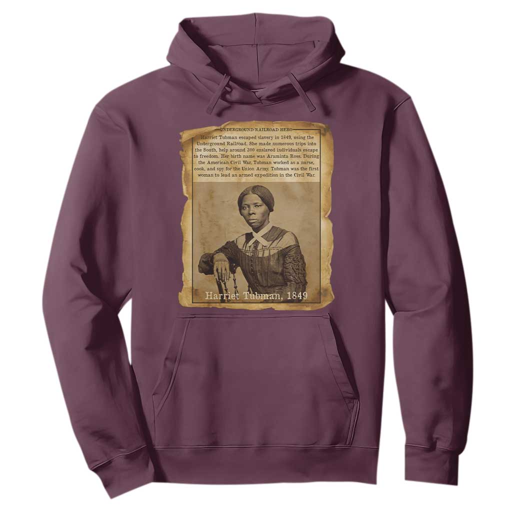 Harriet Tubman Tribute Hoodie Civil Rights Leader Black History Gift