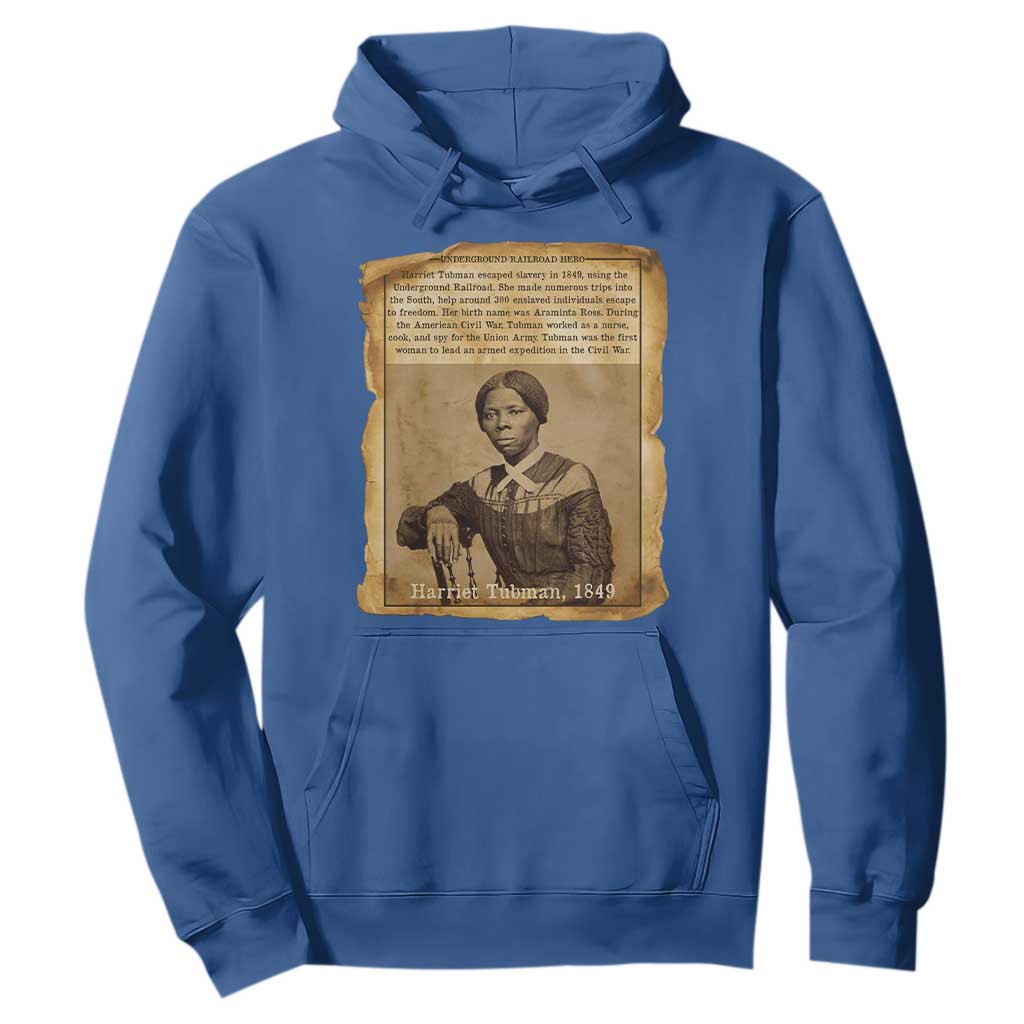 Harriet Tubman Tribute Hoodie Civil Rights Leader Black History Gift