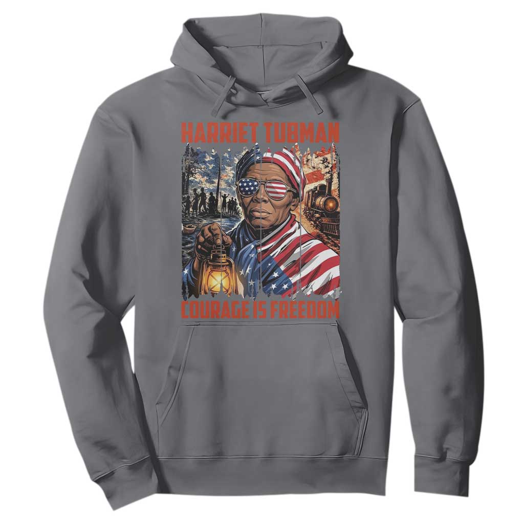 Harriet Tubman Courage Is Freedom Hoodie Black History Gift