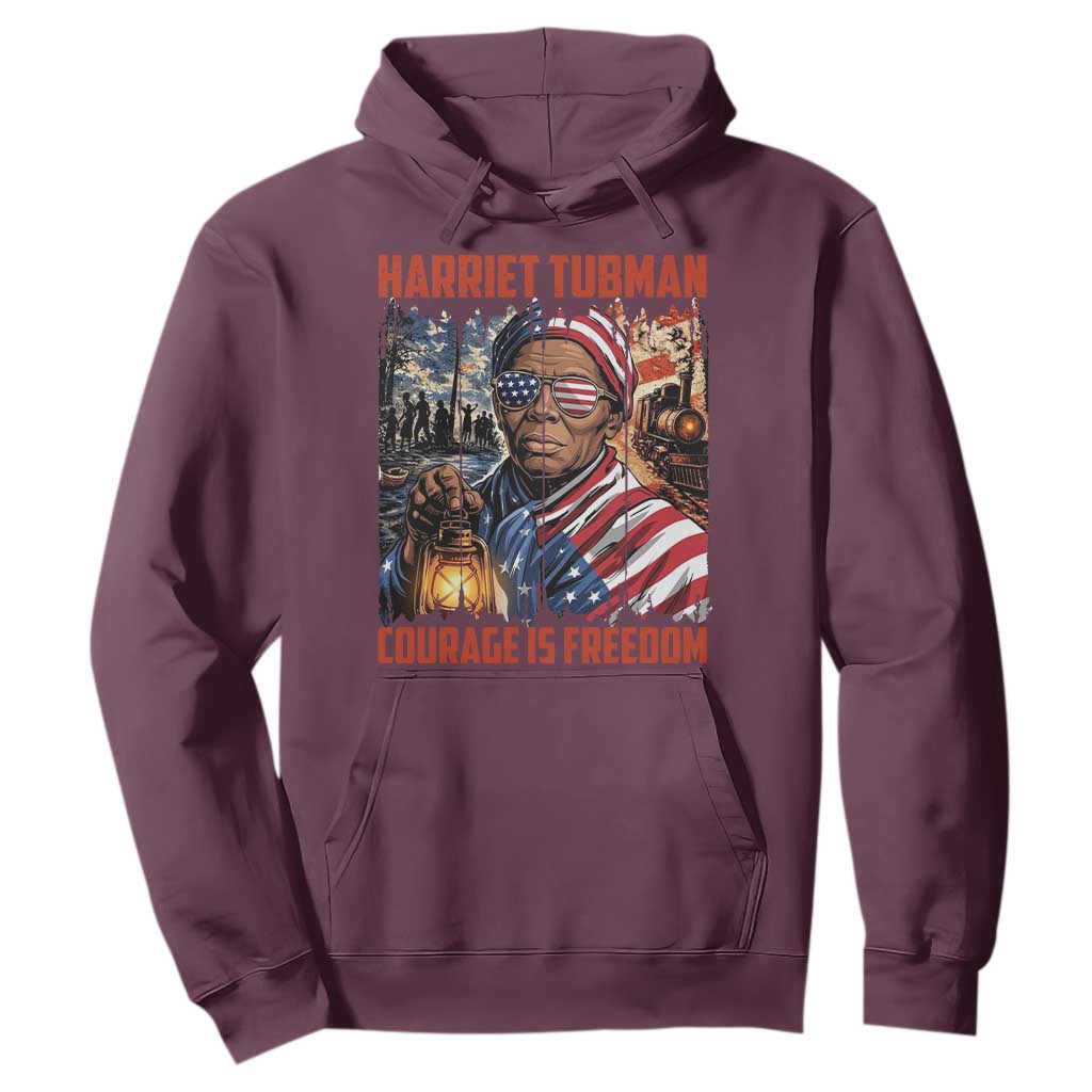 Harriet Tubman Courage Is Freedom Hoodie Black History Gift