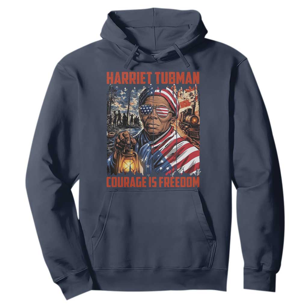 Harriet Tubman Courage Is Freedom Hoodie Black History Gift