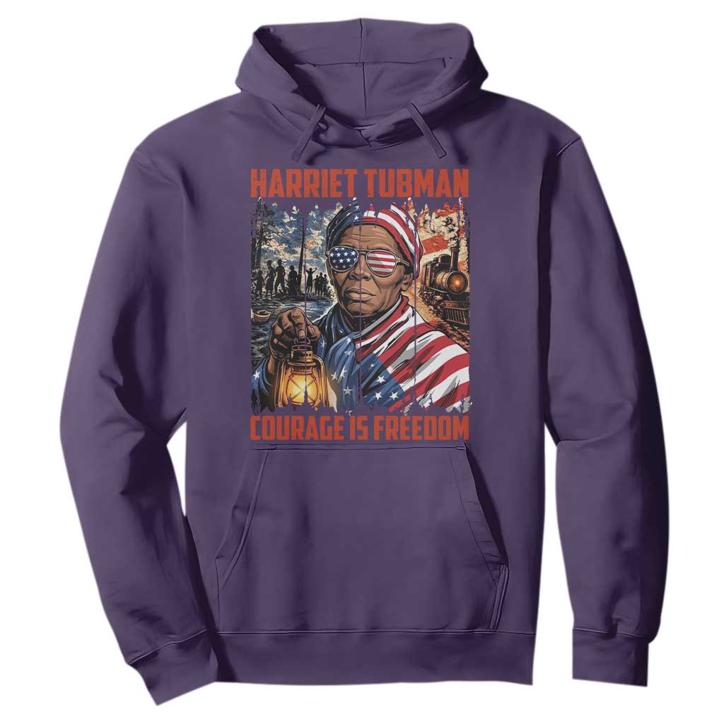 Harriet Tubman Courage Is Freedom Hoodie Black History Gift
