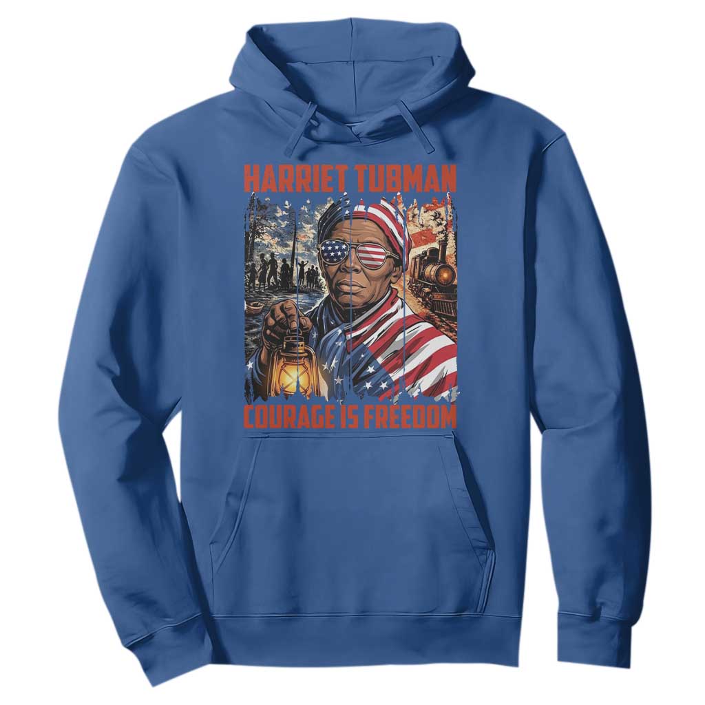 Harriet Tubman Courage Is Freedom Hoodie Black History Gift