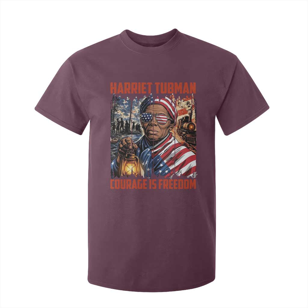 Harriet Tubman Courage Is Freedom T Shirt For Kid Black History Gift