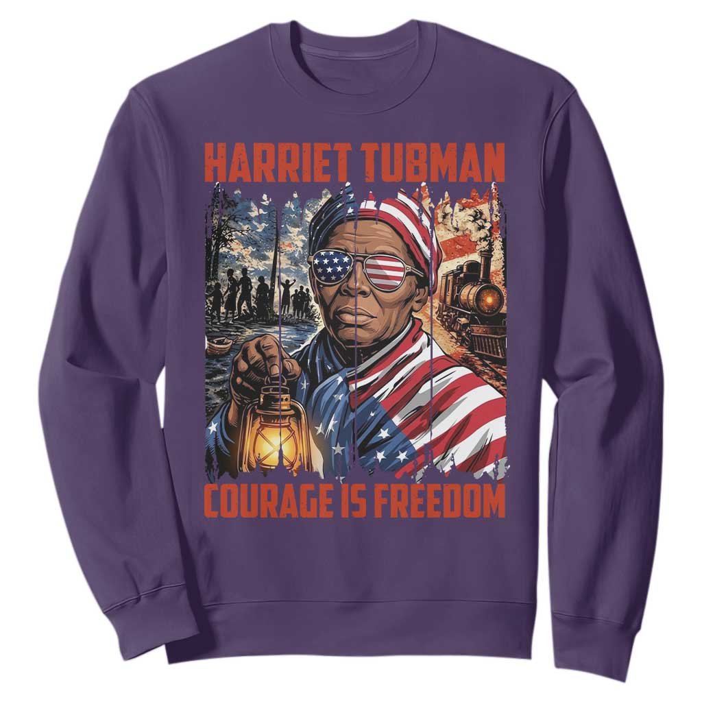 Harriet Tubman Courage Is Freedom Sweatshirt Black History Gift