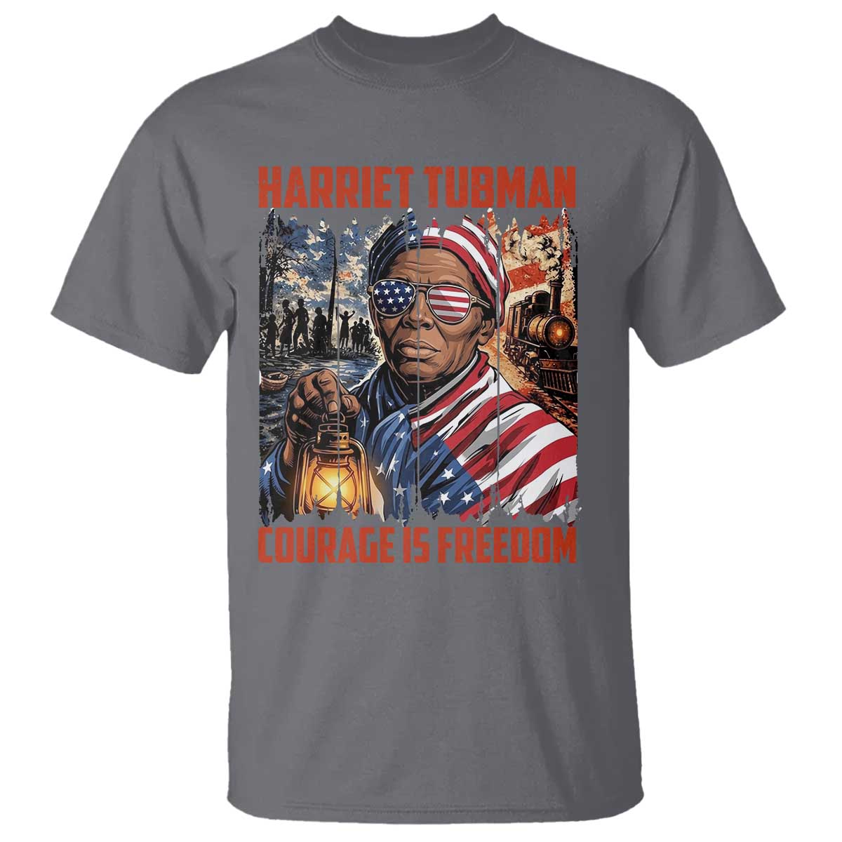 Harriet Tubman Courage Is Freedom T Shirt Black History Gift