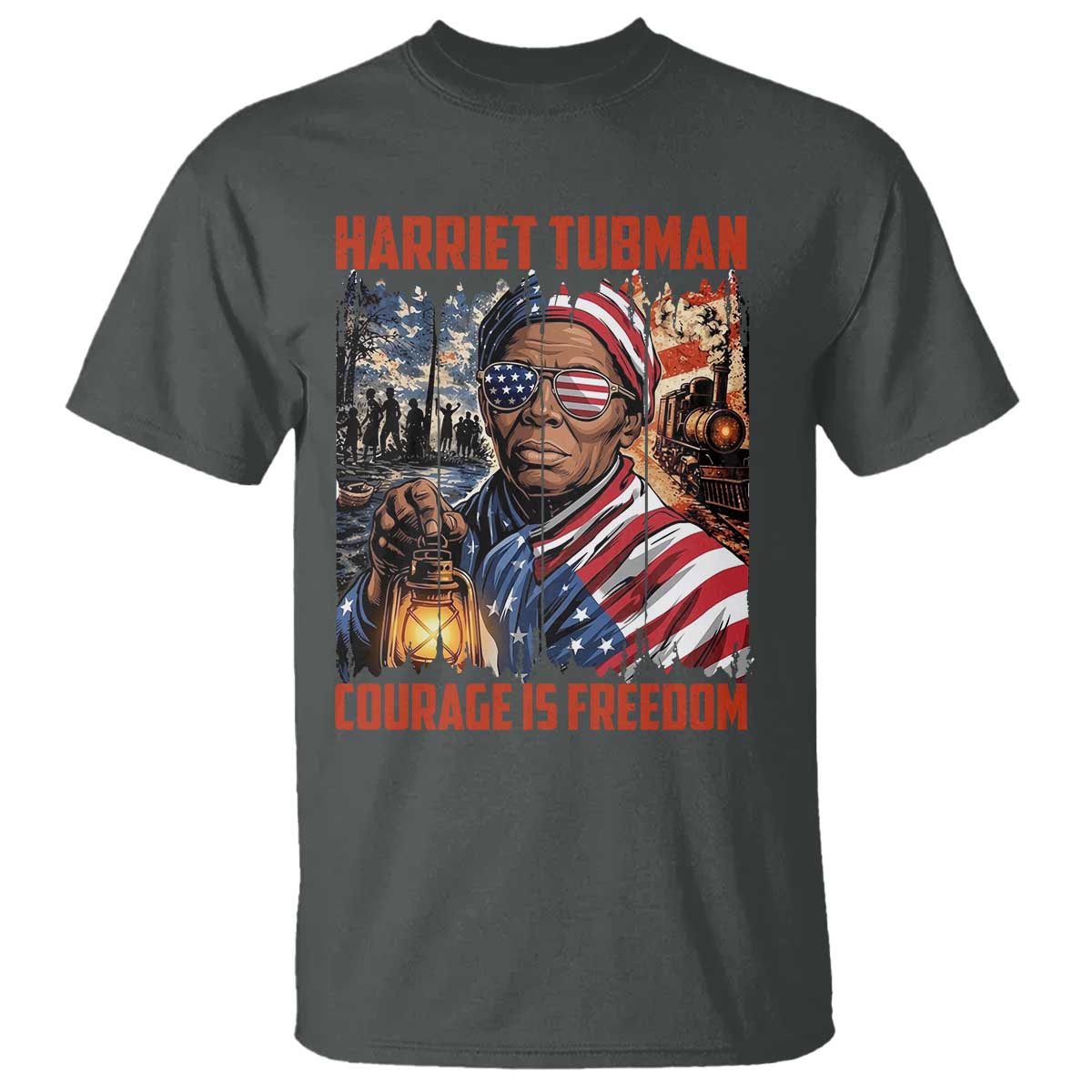 Harriet Tubman Courage Is Freedom T Shirt Black History Gift