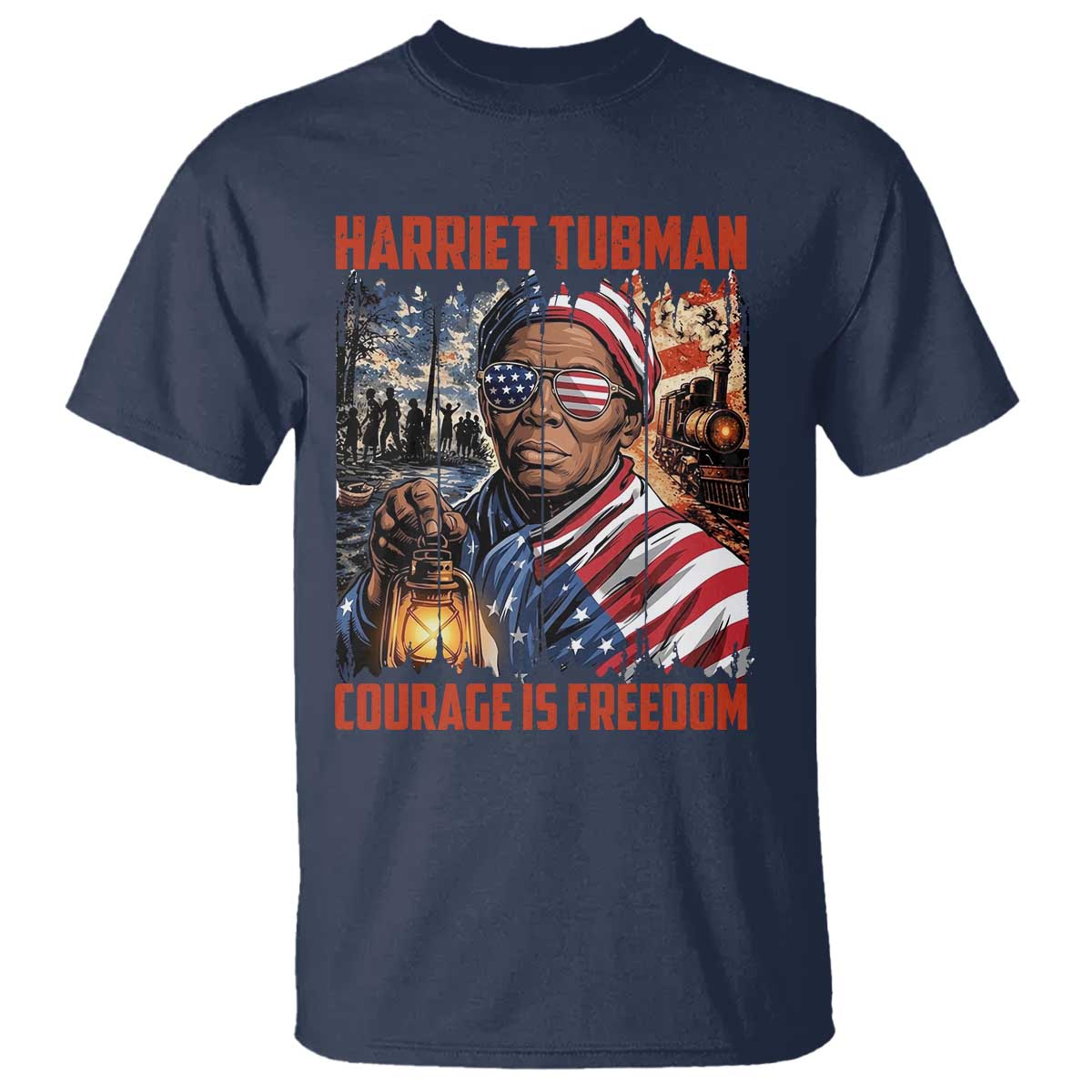 Harriet Tubman Courage Is Freedom T Shirt Black History Gift