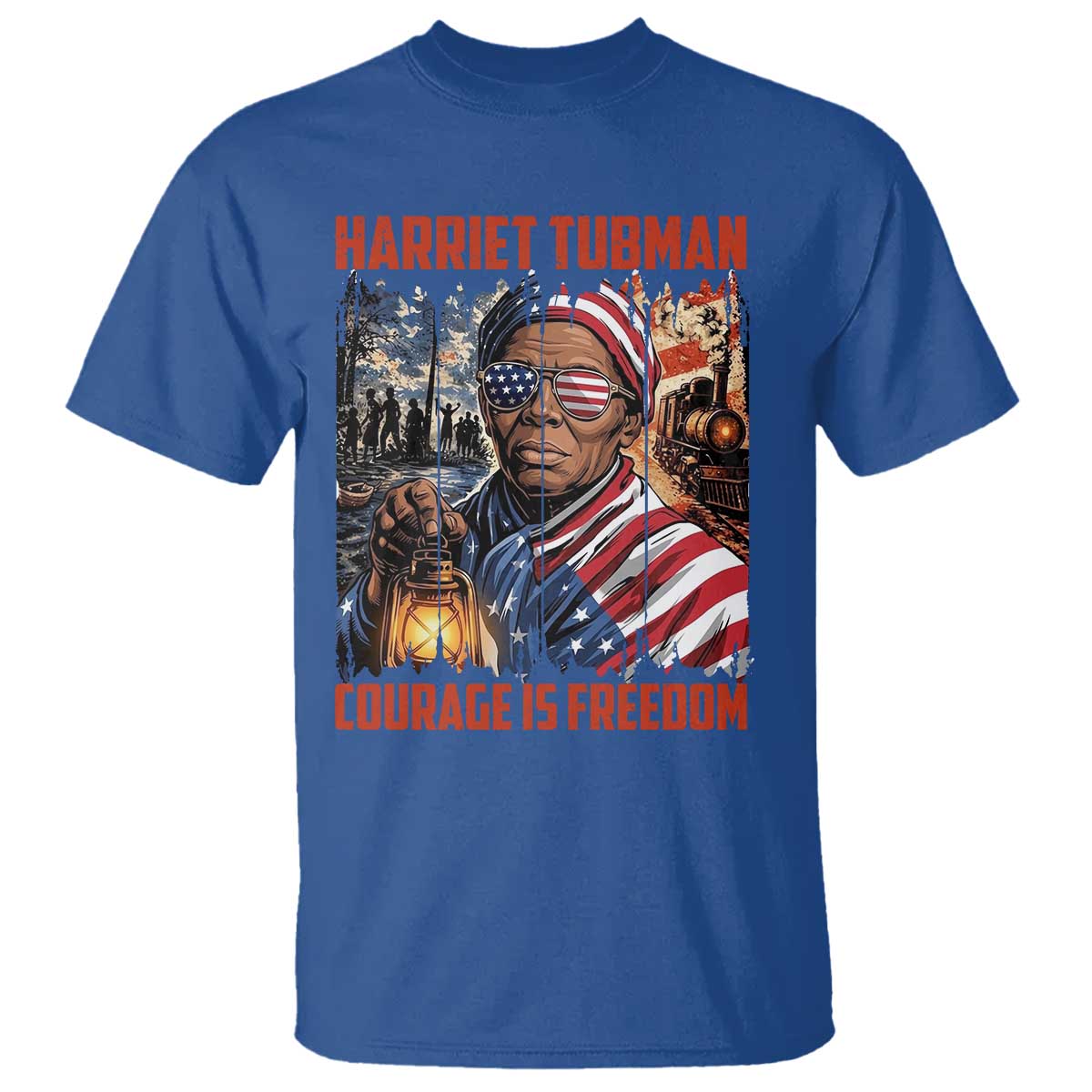 Harriet Tubman Courage Is Freedom T Shirt Black History Gift