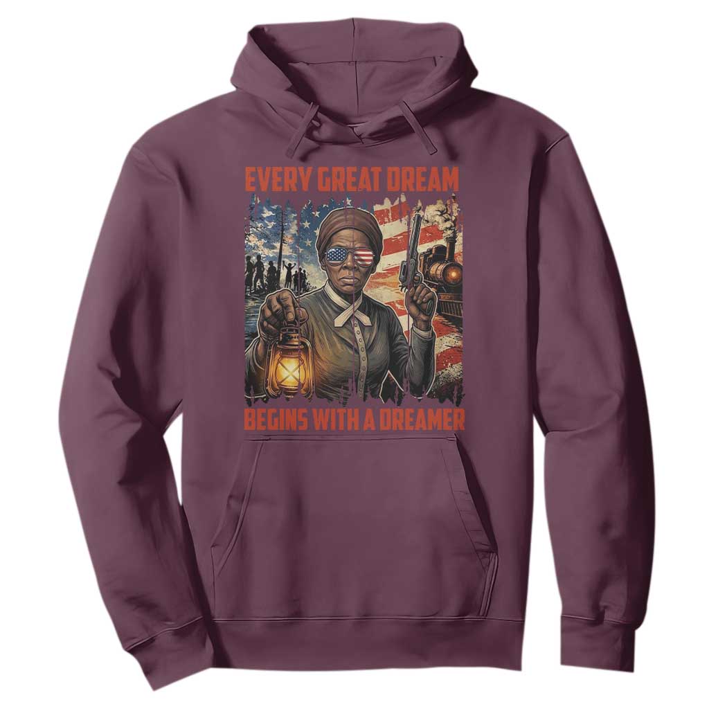 Harriet Tubman Quote Hoodie Every Great Dream Begins With A Dreamer