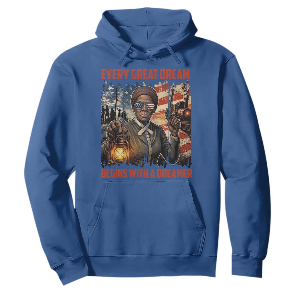 Harriet Tubman Quote Hoodie Every Great Dream Begins With A Dreamer