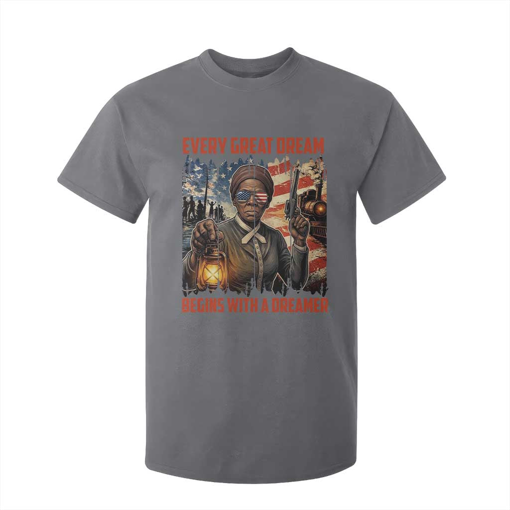 Harriet Tubman Quote T Shirt For Kid Every Great Dream Begins With A Dreamer