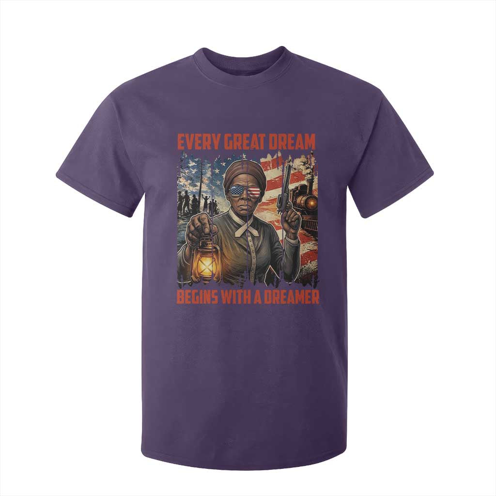 Harriet Tubman Quote T Shirt For Kid Every Great Dream Begins With A Dreamer