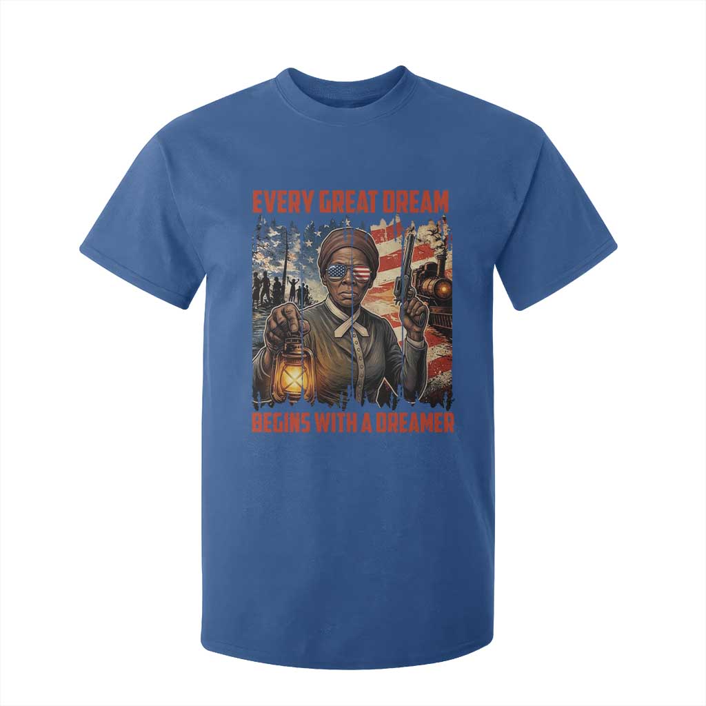 Harriet Tubman Quote T Shirt For Kid Every Great Dream Begins With A Dreamer