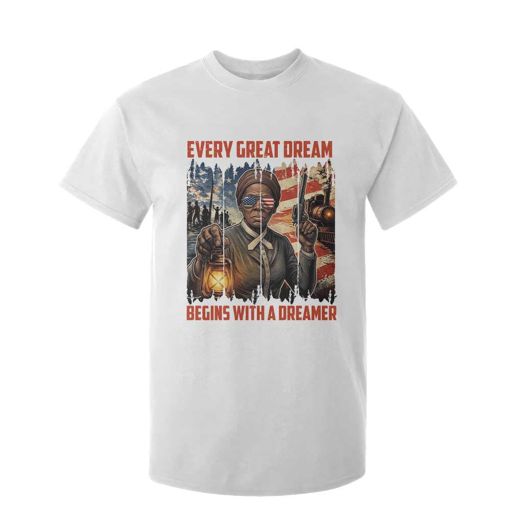 Harriet Tubman Quote T Shirt For Kid Every Great Dream Begins With A Dreamer