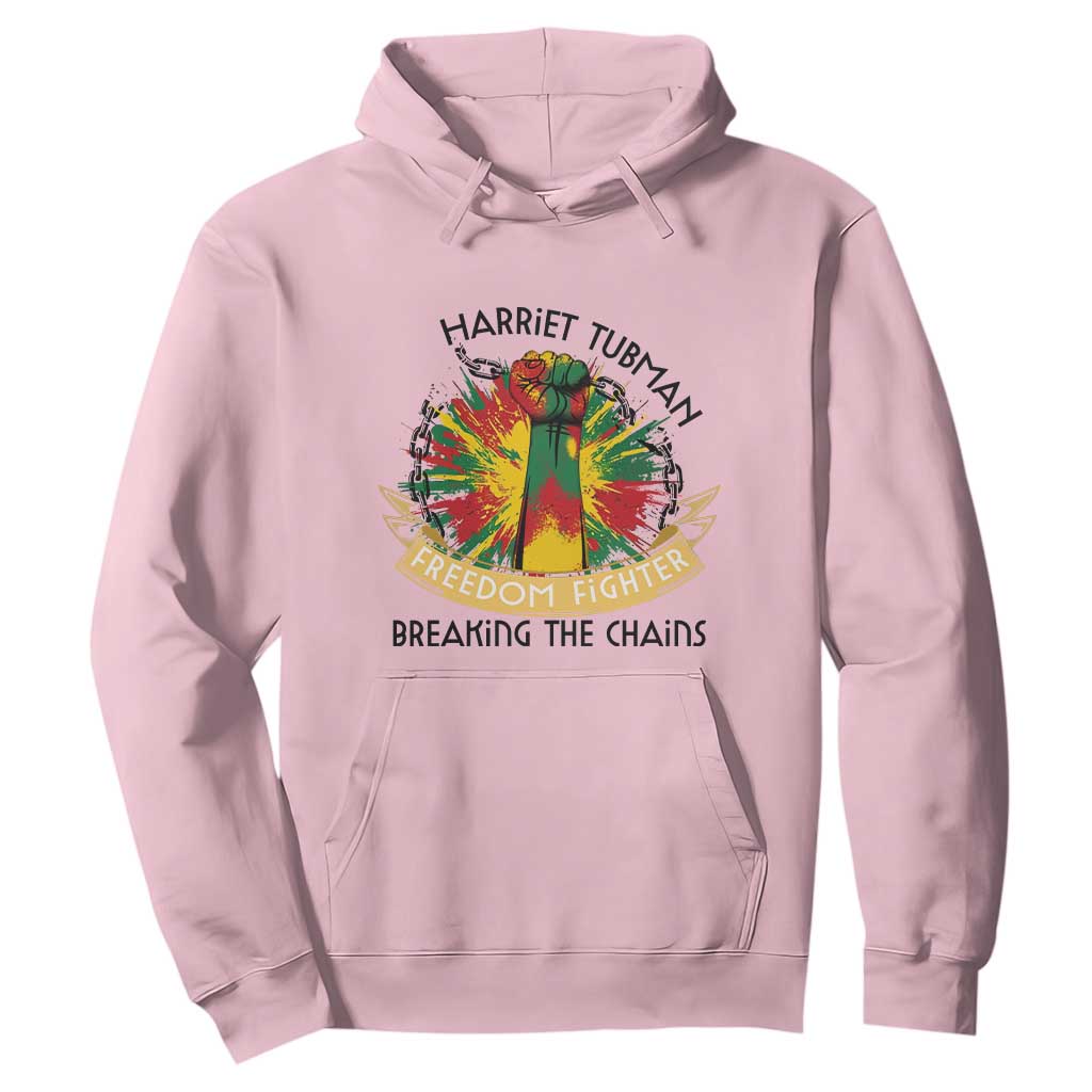 Harriet Tubman Hoodie Underground Railroad Hero Breaking Chains
