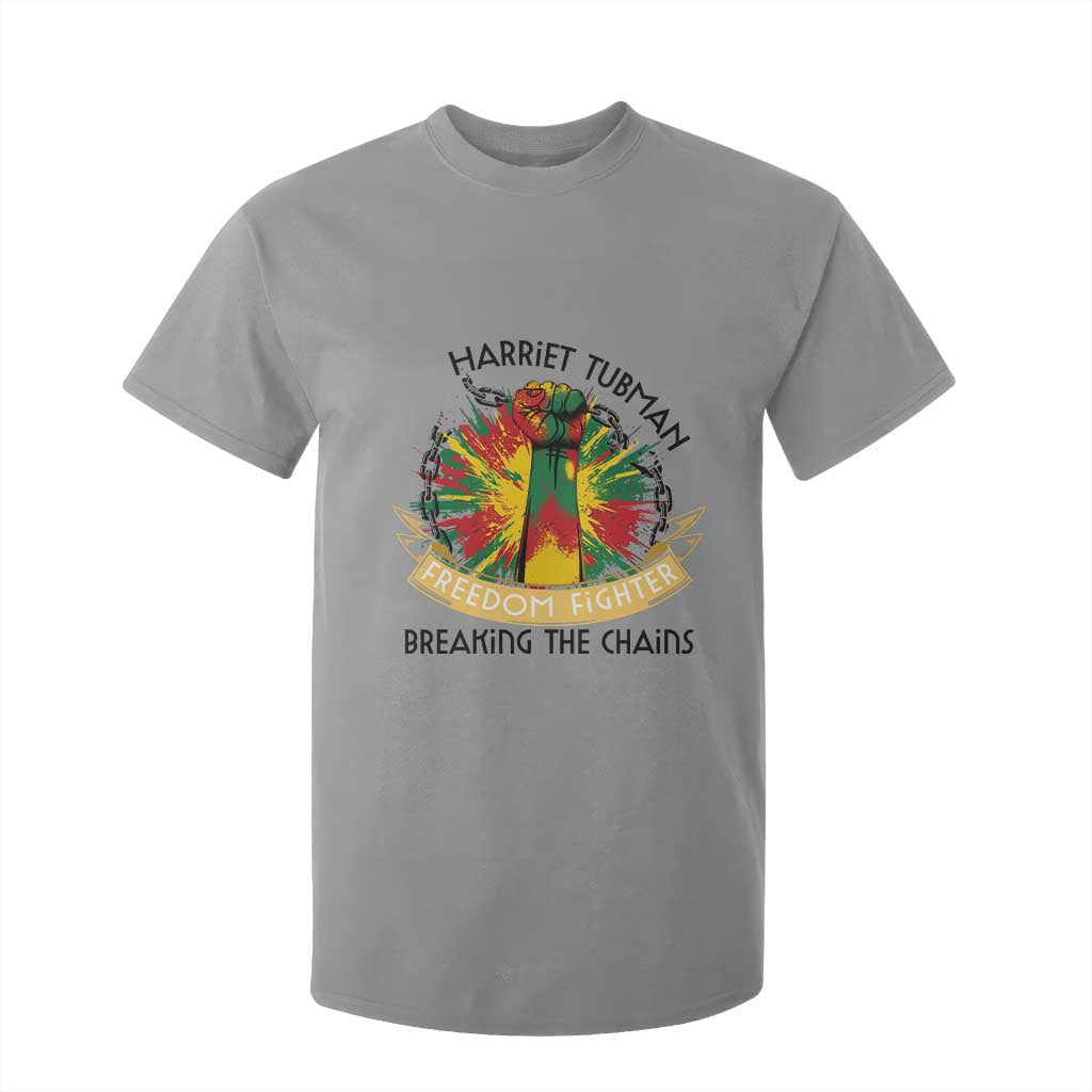 Harriet Tubman T Shirt For Kid Underground Railroad Hero Breaking Chains