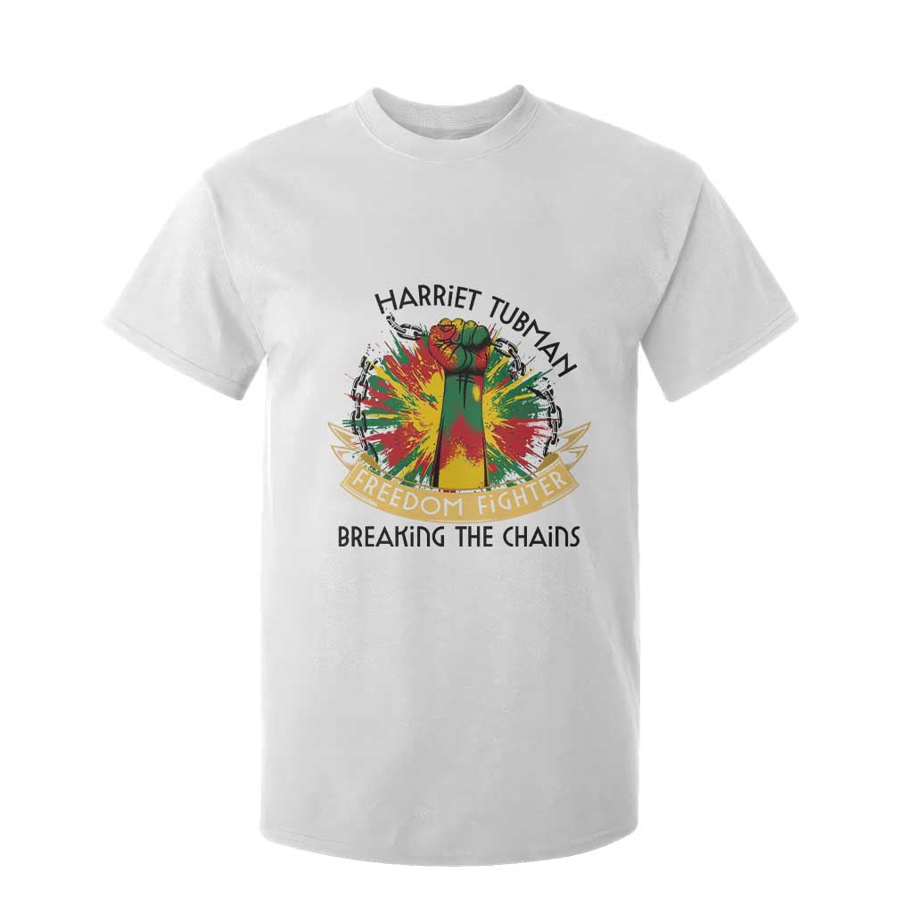Harriet Tubman T Shirt For Kid Underground Railroad Hero Breaking Chains