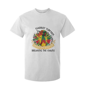 Harriet Tubman T Shirt For Kid Underground Railroad Hero Breaking Chains