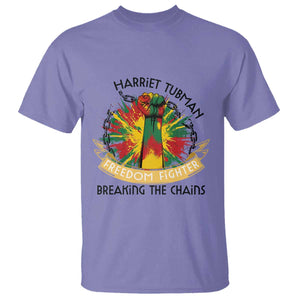 Harriet Tubman T Shirt Underground Railroad Hero Breaking Chains