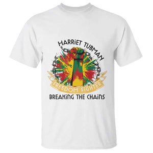 Harriet Tubman T Shirt Underground Railroad Hero Breaking Chains