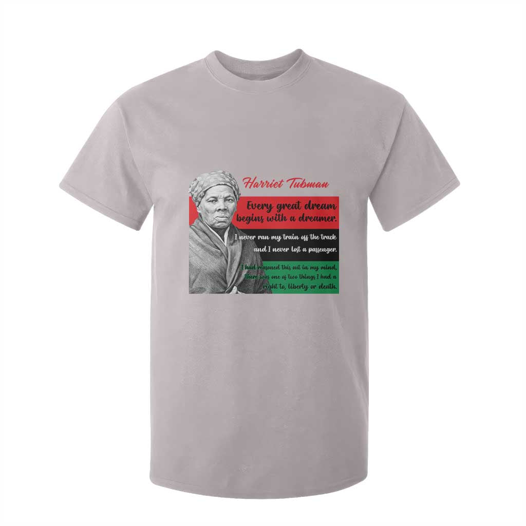 Harriet Tubman Quote T Shirt For Kid Pan African Flag Black History