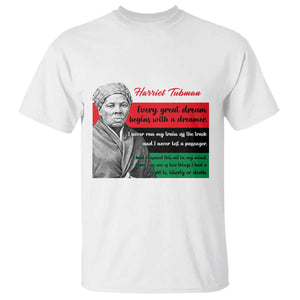 Harriet Tubman Quote T Shirt Pan African Flag Black History
