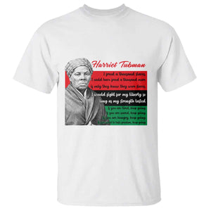 Harriet Tubman Legacy T Shirt Pan African Flag Freedom Fighter Quote